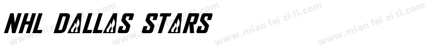 NHL Dallas Stars字体转换